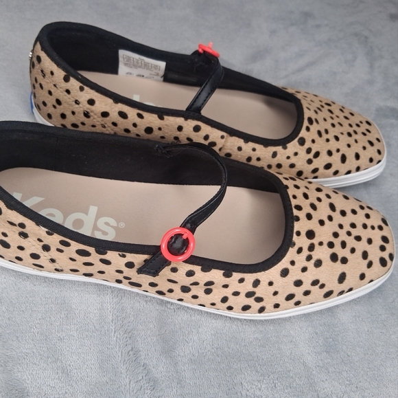 Keds Flats Womens Mary Jane Cow Tan Leather Square Toe Adjustable Buckle 8.5 M - Picture 15 of 15